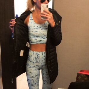 Soulcycle Set - Blue Tie die print sz s